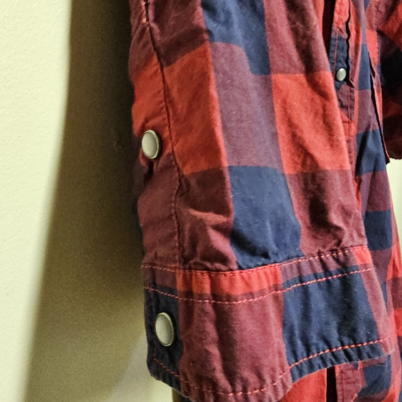 NEVADA Men's Red Plaid Shirt Short Sleeves Casual Shirts Size Large (42-44) - Picture 10 of 13